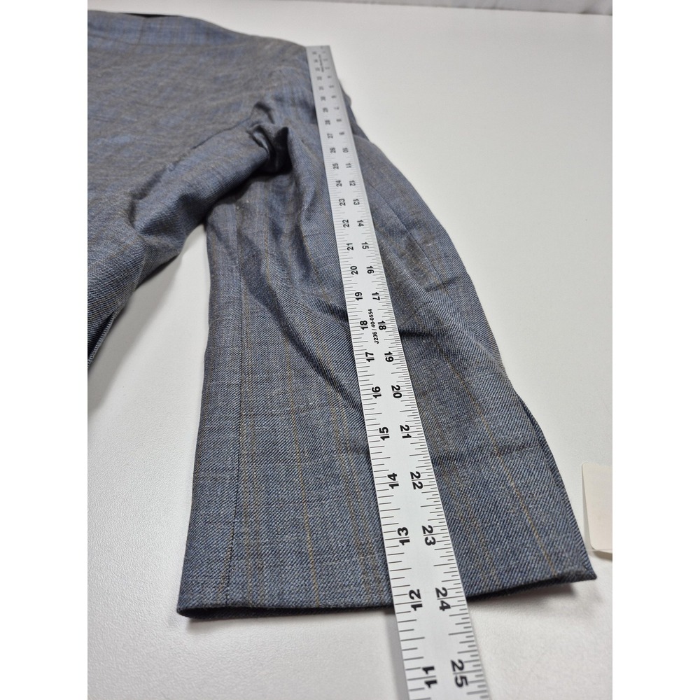 Peerless Couture International Blazer Mens 46 Short Blue Silk Wool Linen NWT - Picture 10 of 12